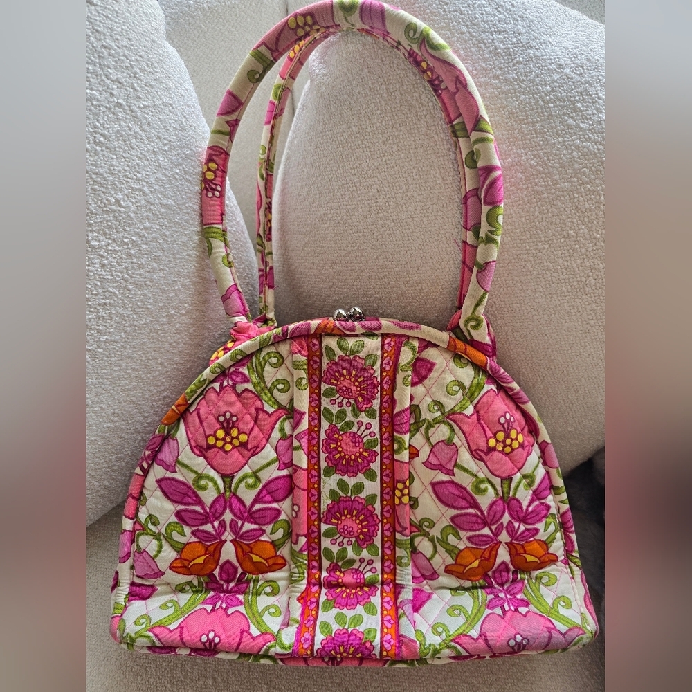 Vera Bradley, Eloise Kiss Lock Shoulder Bag,  Folkloric Design